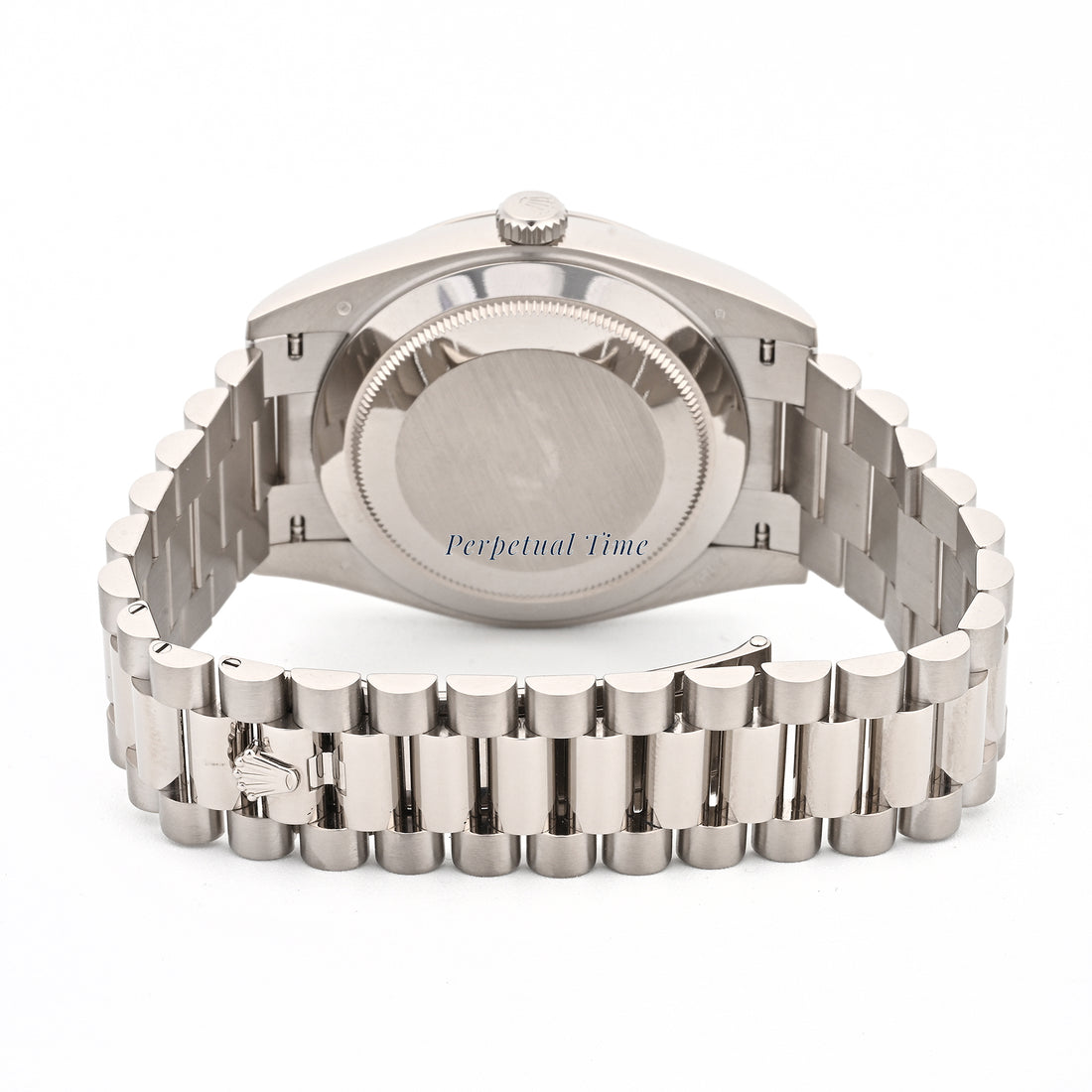 Rolex Day-Date 40 White Gold 228239 Meteorite Diamond Baguette Dial, Fluted Bezel