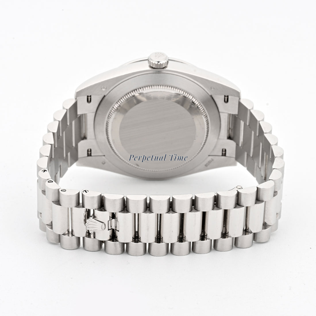 Rolex Day-Date 40 228396TBR Platinum | Meteorite Baguette Diamond