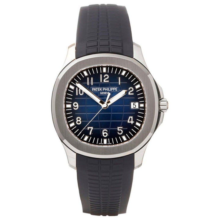 Patek Philippe Aquanaut White Gold 40mm 5168G-001 | Blue Dial | Blue Rubber Band|