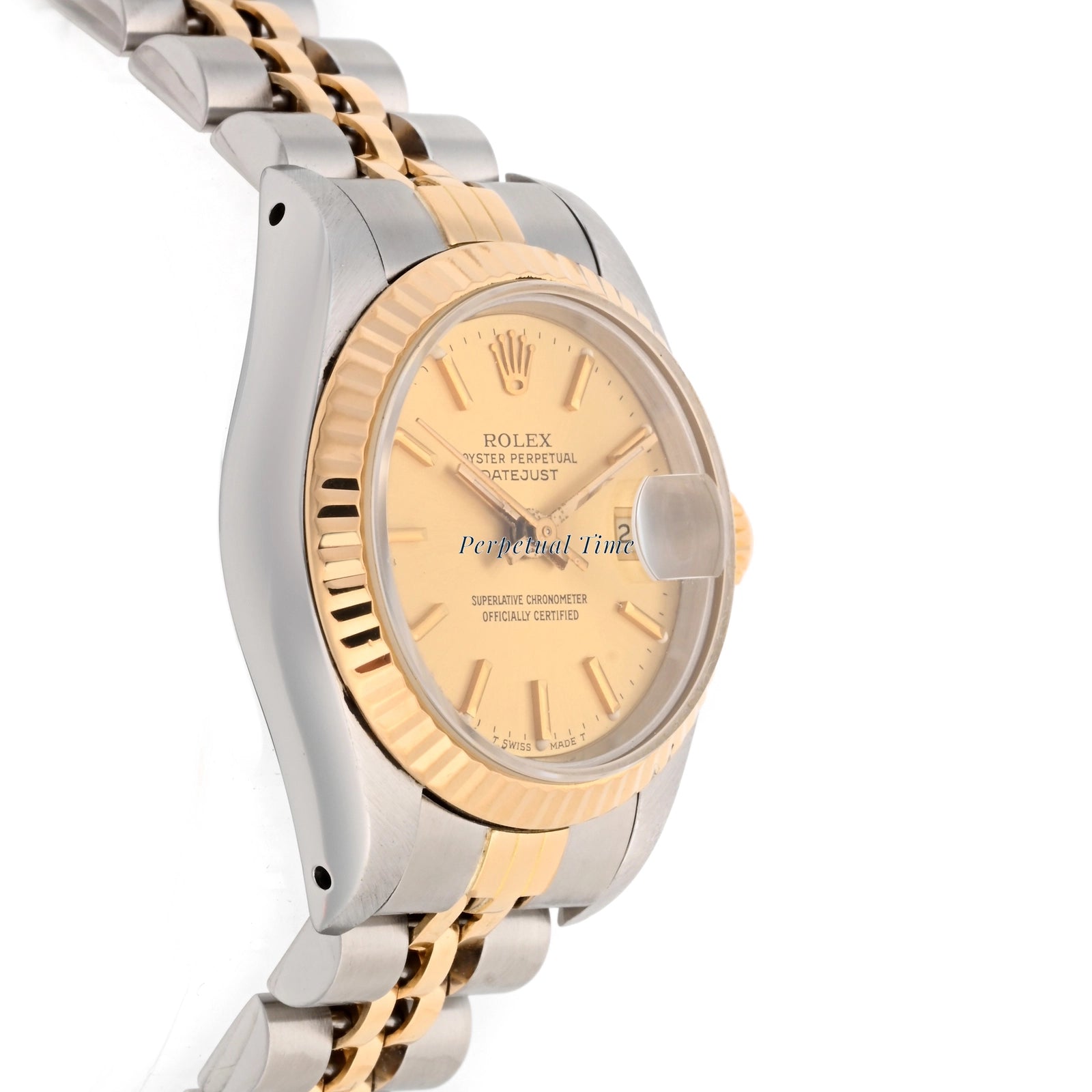 Rolex Datejust Lady Champagne Stick Dial on Jubilee 69173 1991