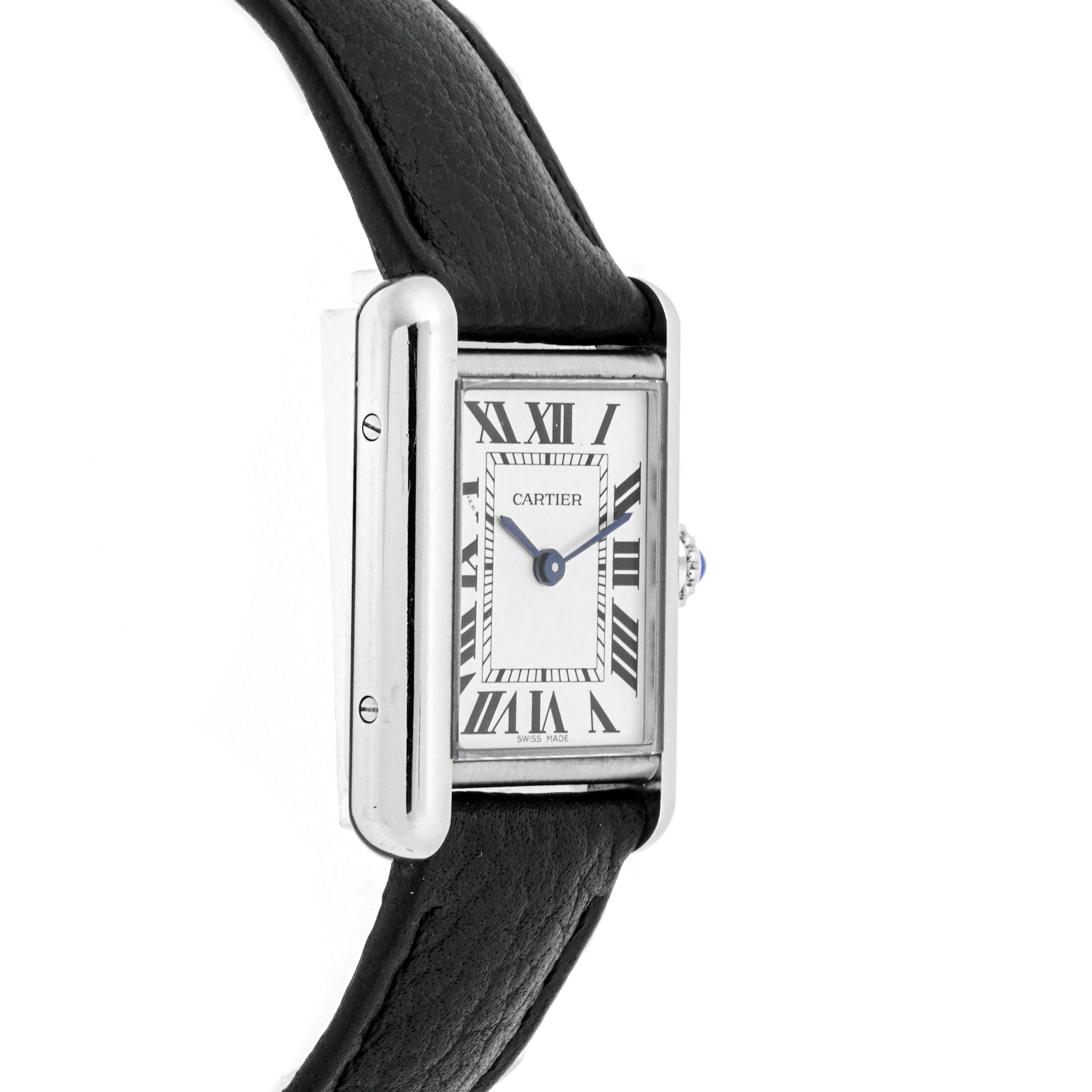 Cartier Tank Francaise 29x22 mm Stainless Steel 4322 Off-white  Dial | Roman Numerals hour markers, Smooth bezel
