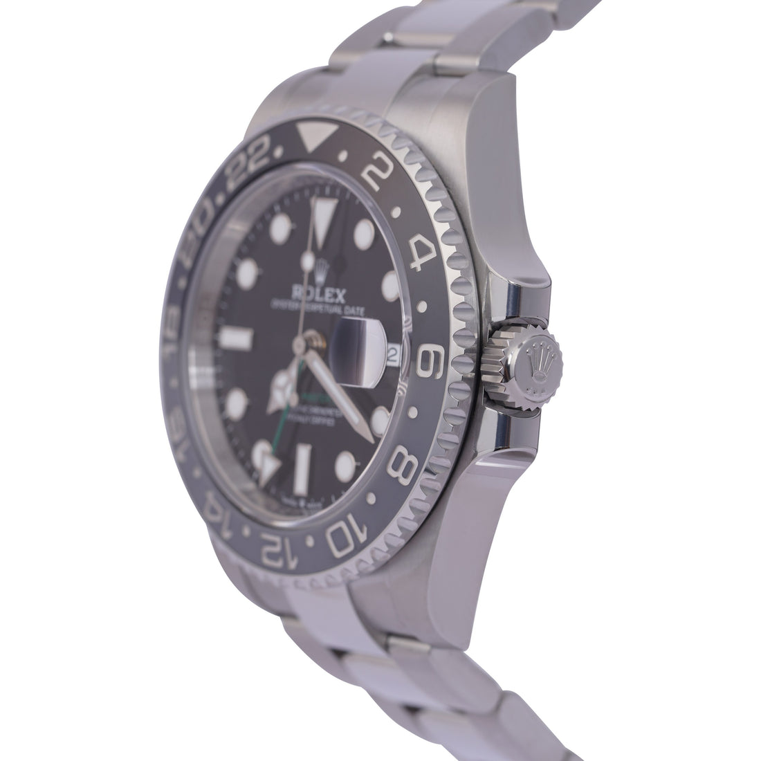 ROLEX GMT MASTER II BRUCE WAYNE STAINLESS STEEL 40MM 126710GRNR| CERAMIC BEZEL | OYSTER BAND |