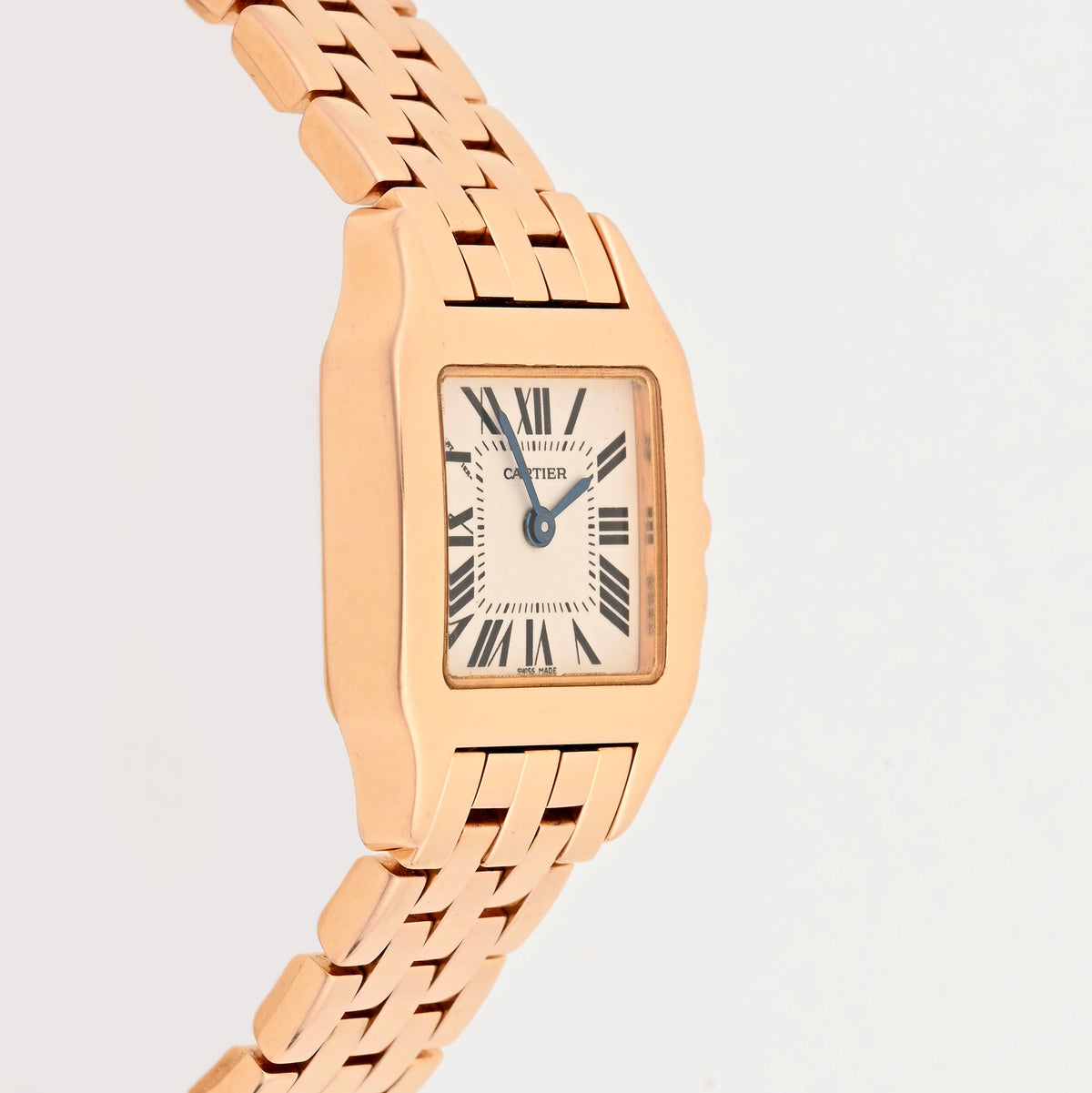 Cartier Santos Demoiselle 2794 Ivory Roman Dial Yellow Gold