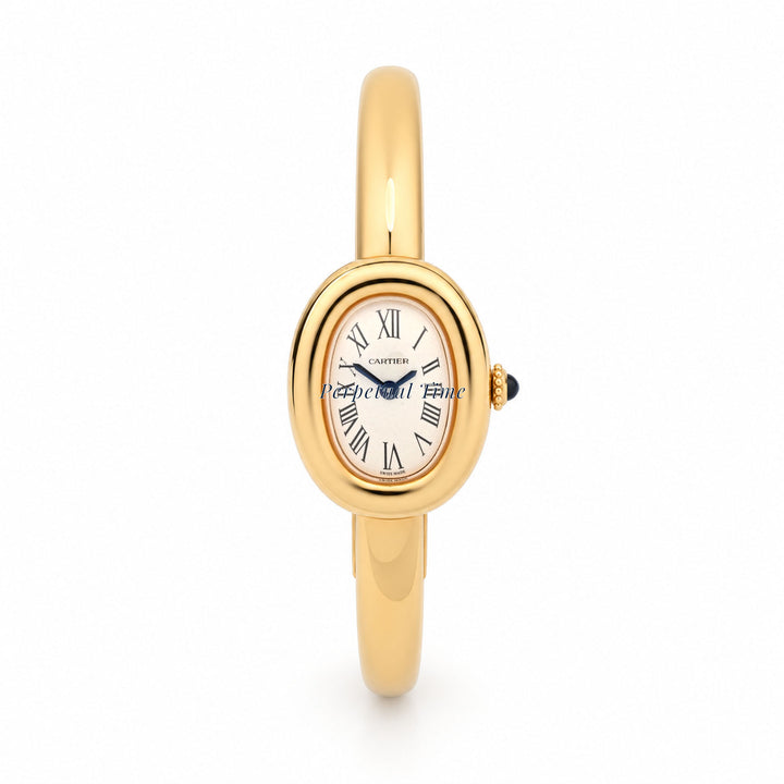 Cartier Baignoire Mini WGBA0018 18K Yellow Gold Size 15