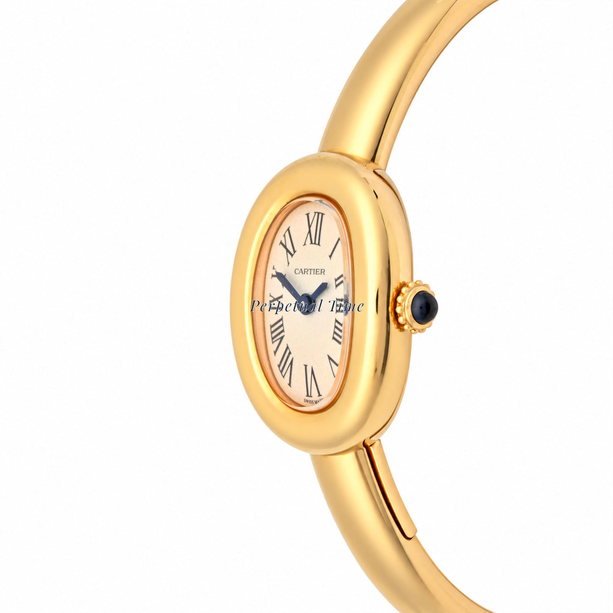 Cartier Baignoire Mini WGBA0018 18K Yellow Gold Size 15