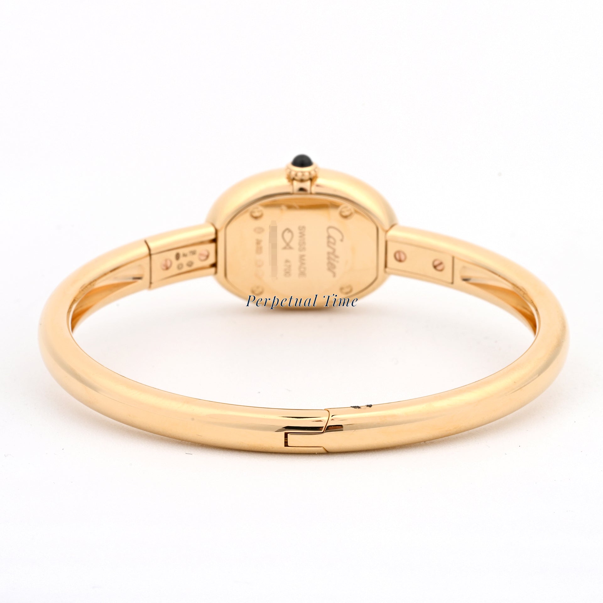 Cartier Baignoire Mini White Roman Dial Yellow Gold WGBA0050