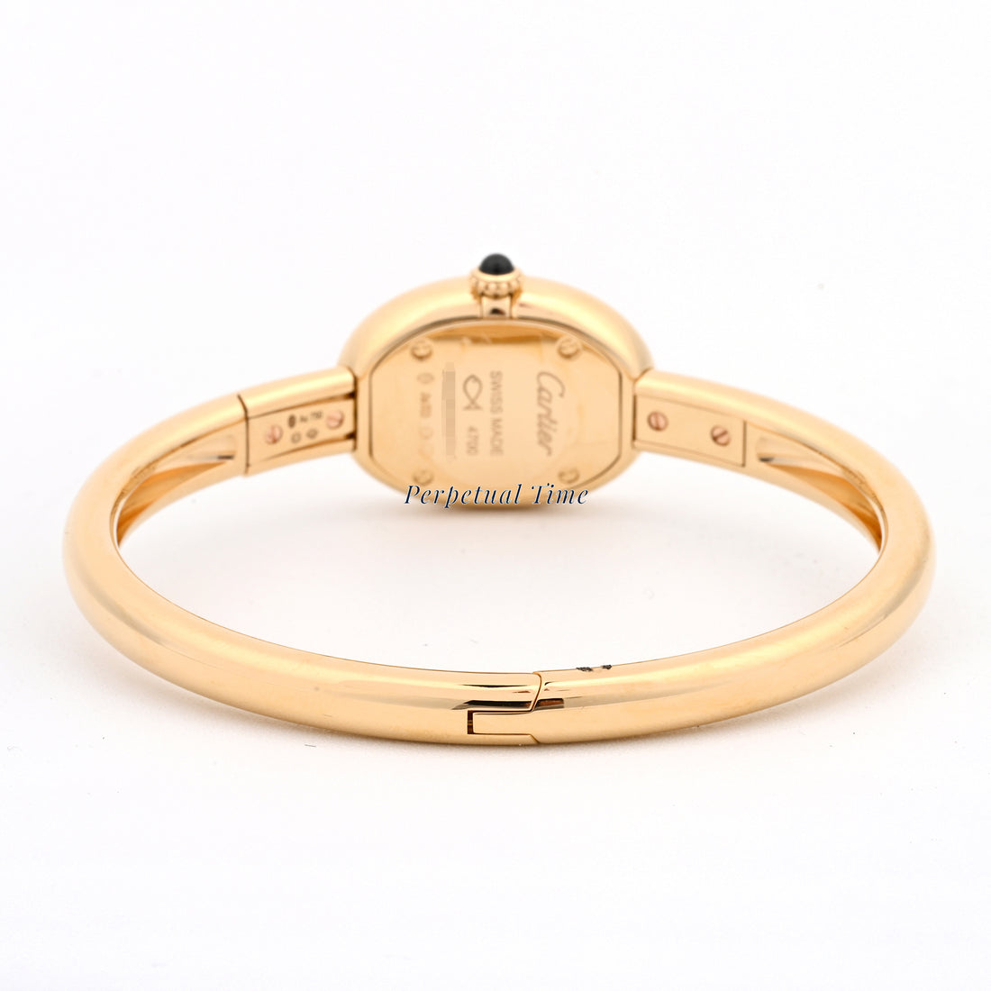 Cartier Baignoire Mini White Roman Dial Yellow Gold WGBA0050