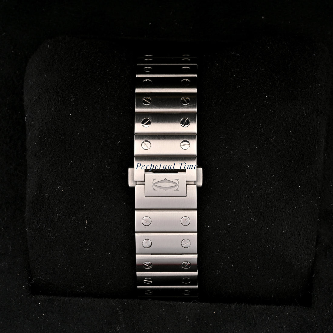 Cartier Santos 4075 WSSA0061 Stainless Steel - Green Roman