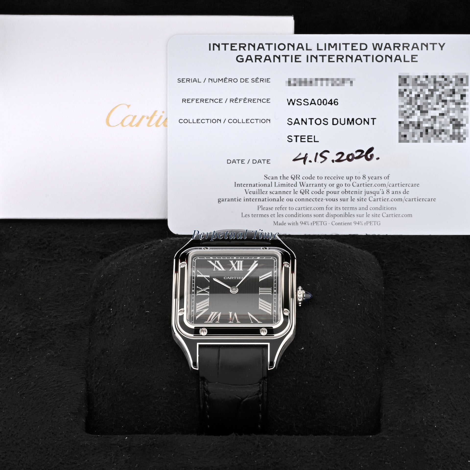 Cartier Santos Dumont 9328 WSSA0046 - Black Roman