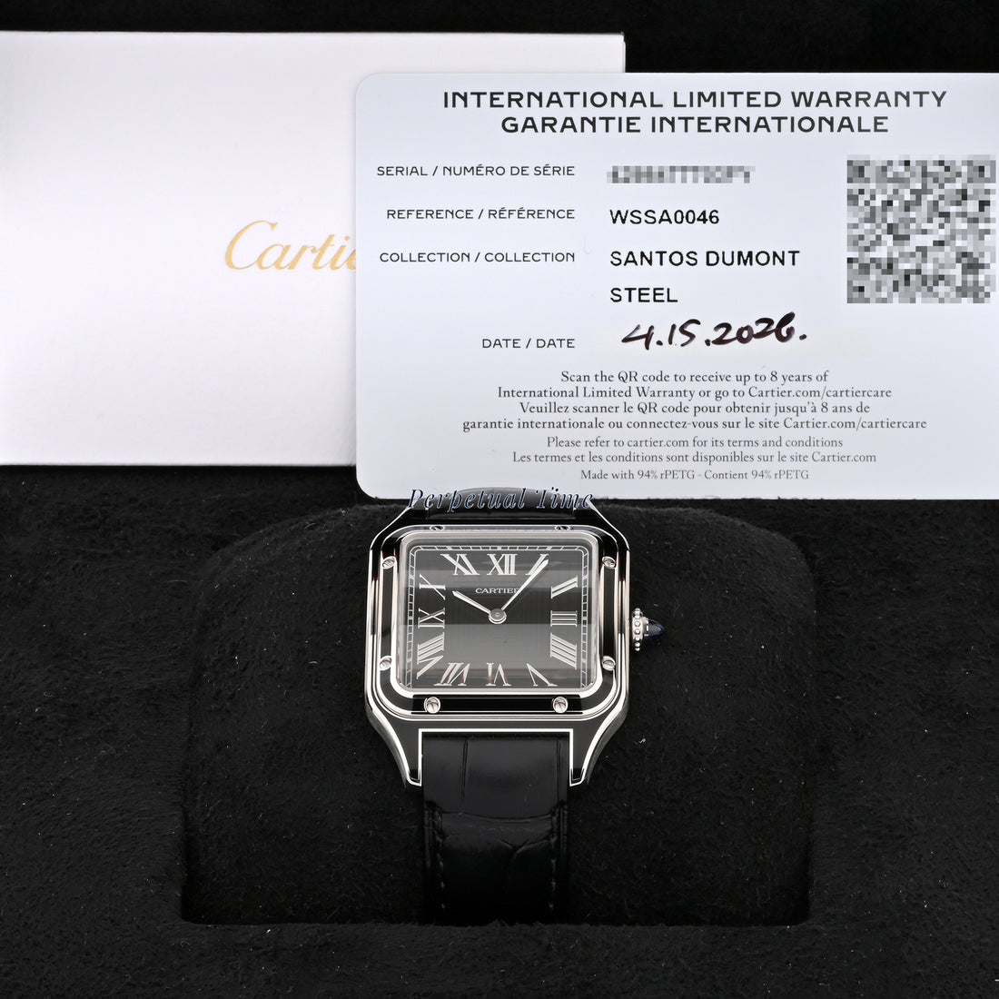 Cartier Santos Dumont 9328 WSSA0046 - Black Roman