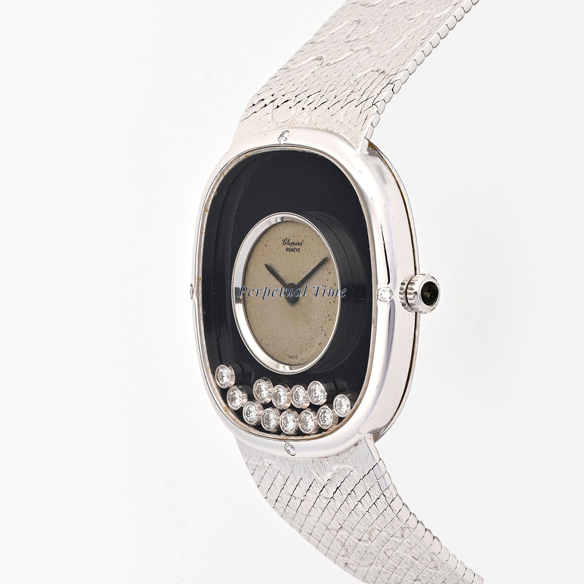 Chopard Happy Diamonds 32mm 18K White Gold 2122