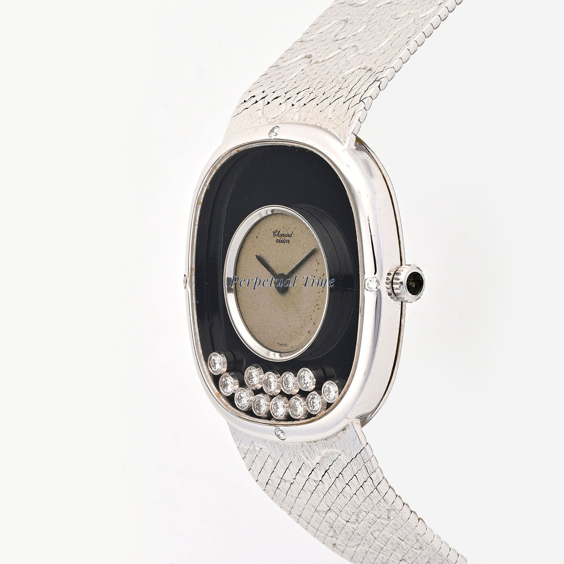 Chopard Happy Diamonds 32mm 18K White Gold 2122