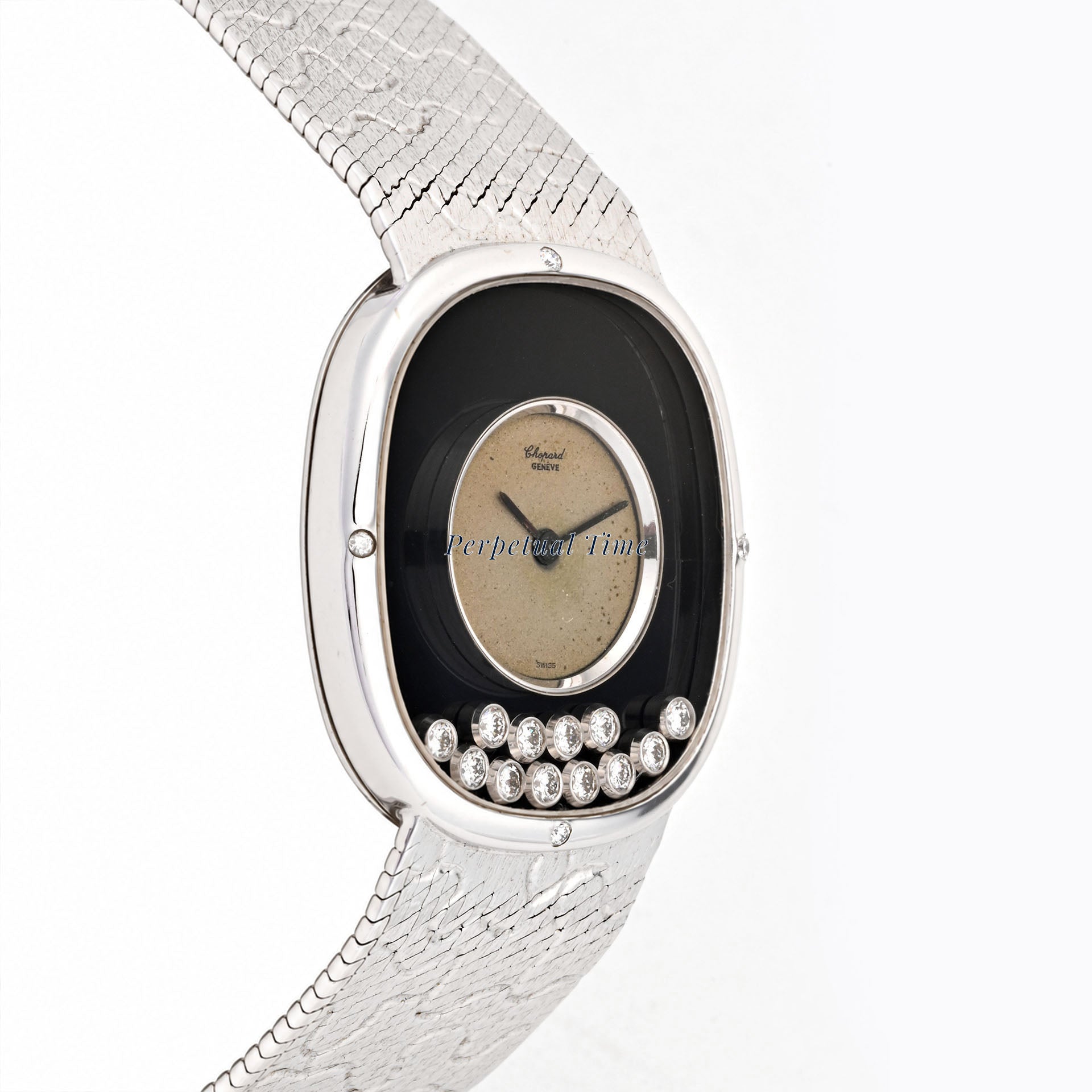 Chopard Happy Diamonds 32mm 18K White Gold 2122