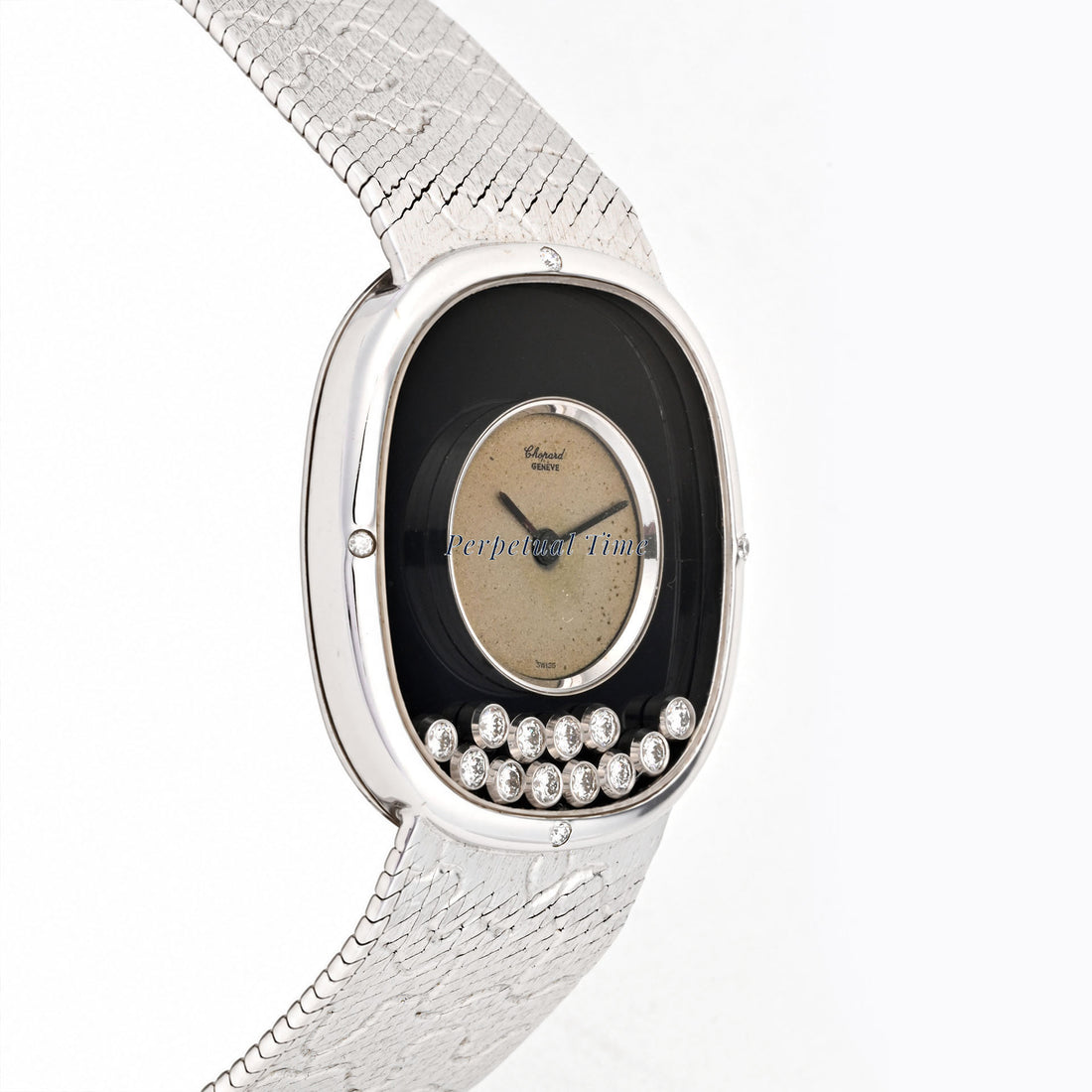 Chopard Happy Diamonds 32mm 18K White Gold 2122
