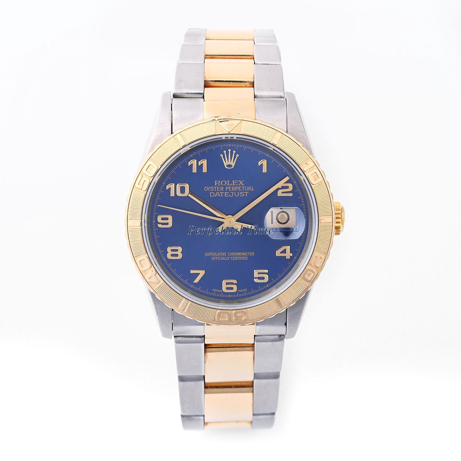 Rolex Datejust Thunderbird Blue Arabic Dial on Oyster band 16263
