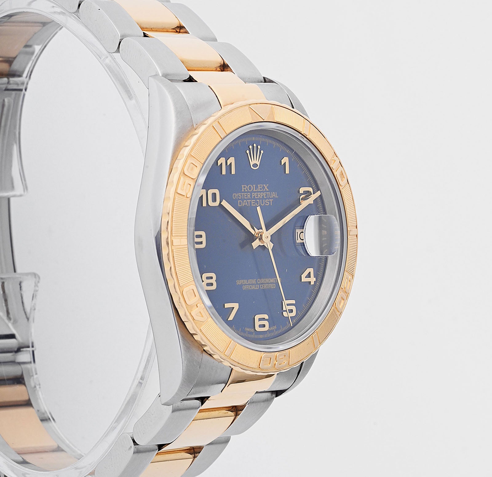 Rolex Datejust 36mm 16233 Blue Dial | Arabic Numeral Hour Markers | Thunderbird Bezel