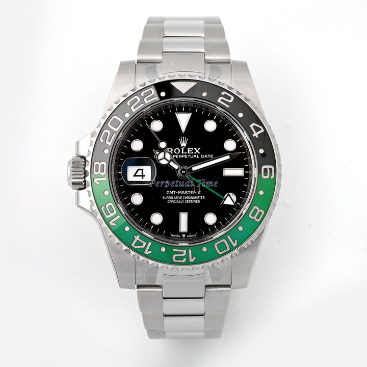 Rolex GMT-Master II "Sprite" Black Dial on Oyster band 126720VTNR Card 2024
