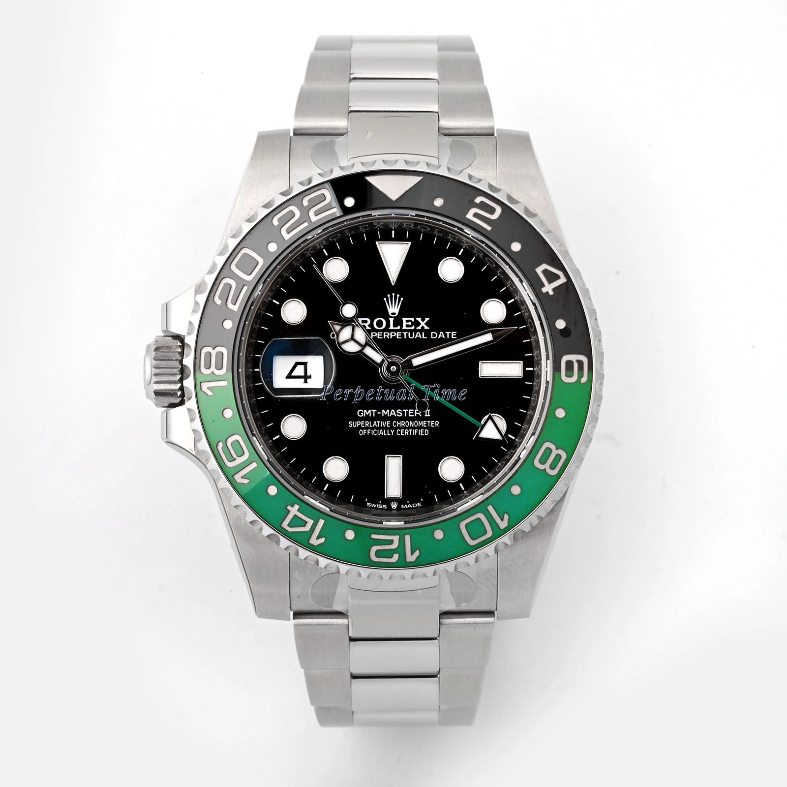 Rolex GMT-Master II "Sprite" Black Dial on Oyster 126720VTNR Card 2024