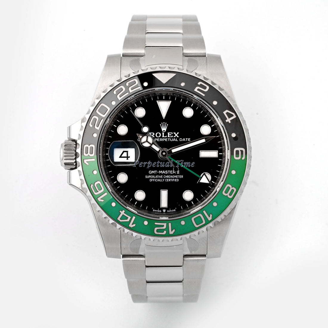 Rolex GMT-Master II "Sprite" Black Dial on Oyster 126720VTNR Card 2024