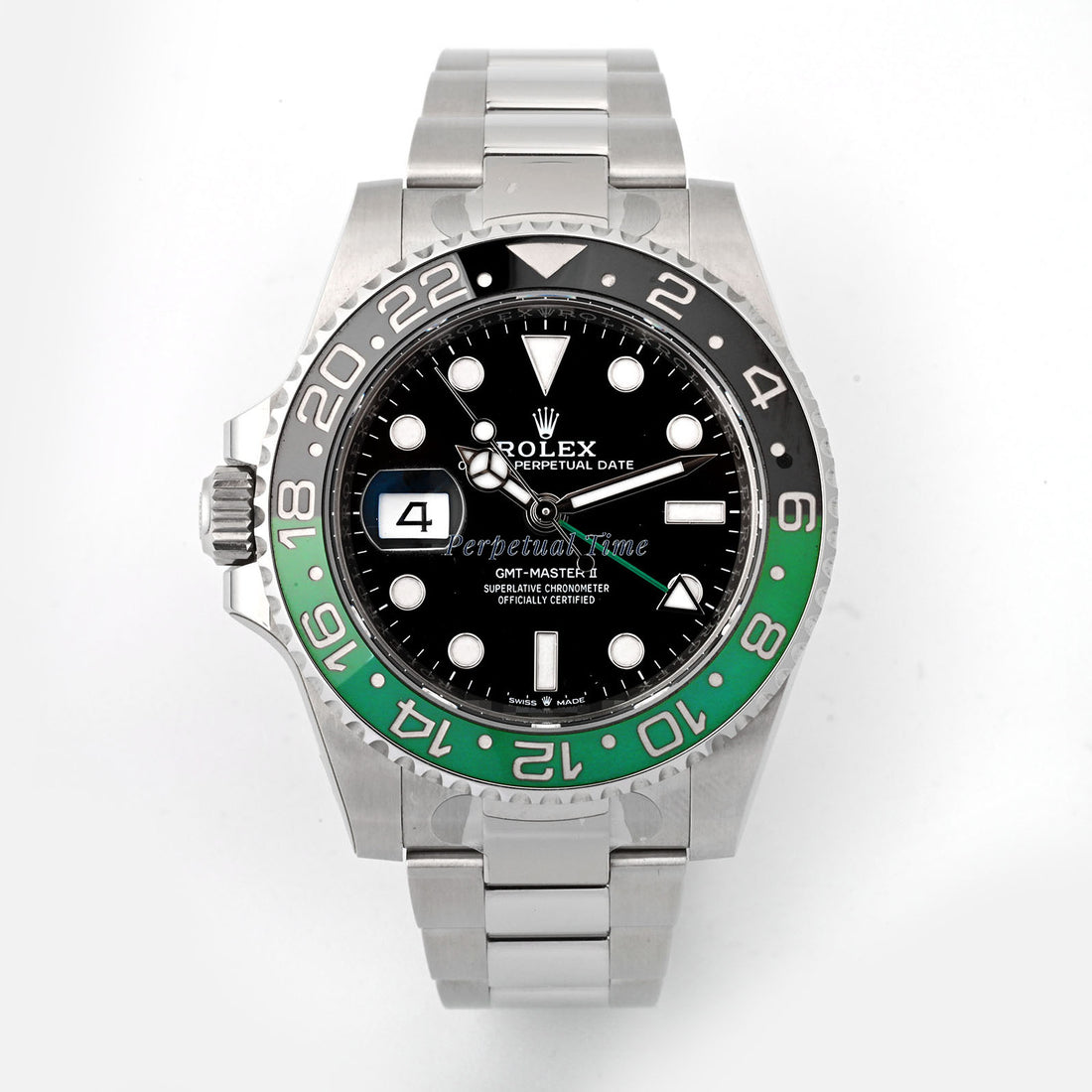 Rolex GMT-Master II "Sprite" Black Dial on Oyster band 126720VTNR Card 2024