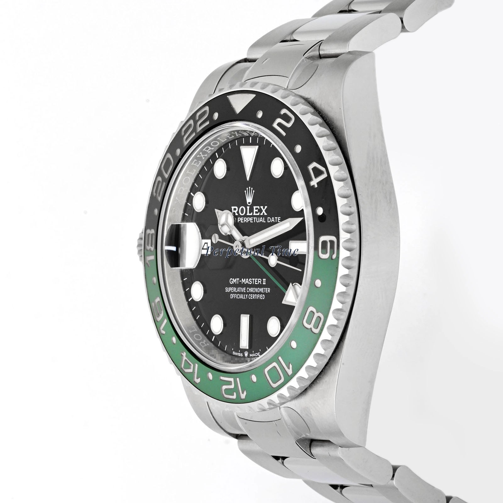 Rolex GMT-Master II "Sprite" Black Dial on Oyster 126720VTNR Card 2024