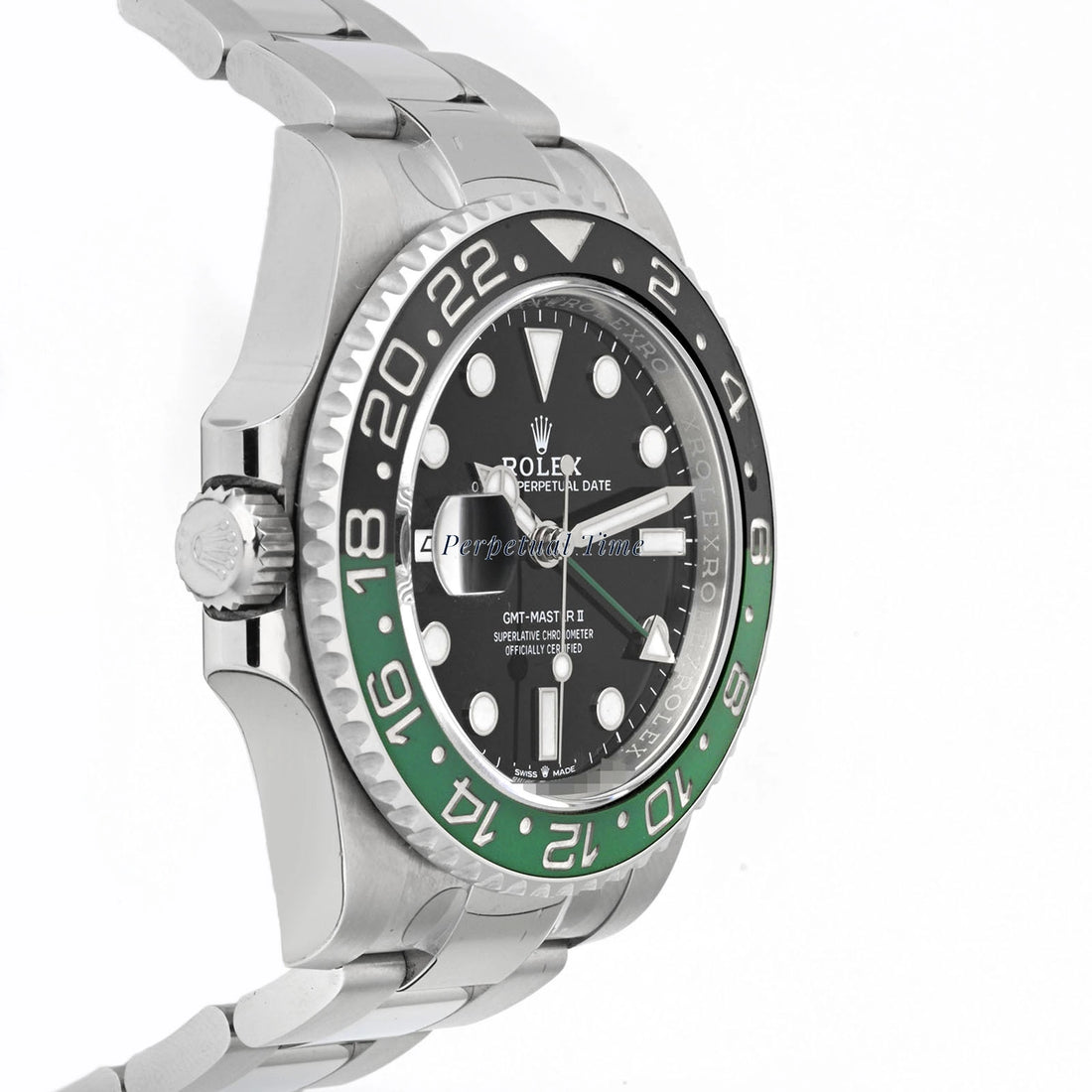 Rolex GMT-Master II "Sprite" Black Dial on Oyster 126720VTNR Card 2024