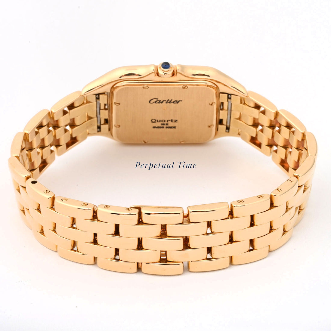 Cartier Panthère Large Yellow Gold 28mm | Ivory Roman Numeral Dial | Bracelet