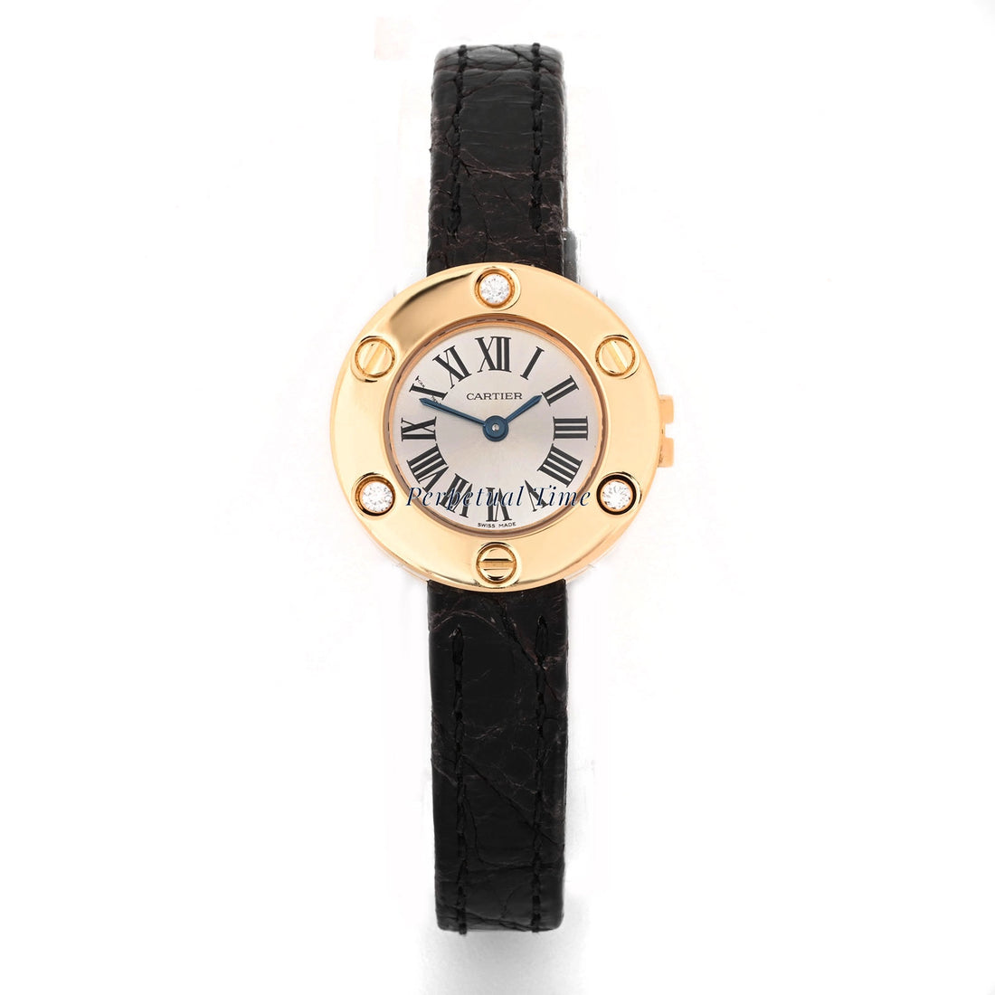 Cartier Love small Silver Roman Dial Dial on Original Leather Band WE800731