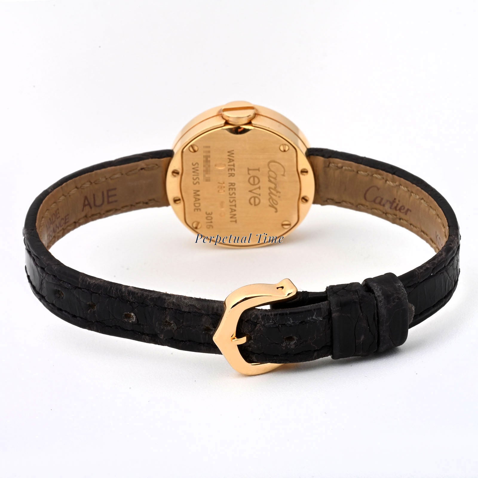 Cartier Love small Silver Roman Dial Dial on Original Leather Band band WE800731