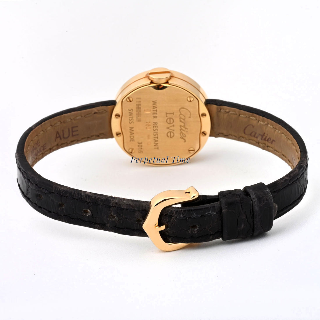 Cartier Love small Silver Roman Dial Dial on Original Leather Band band WE800731
