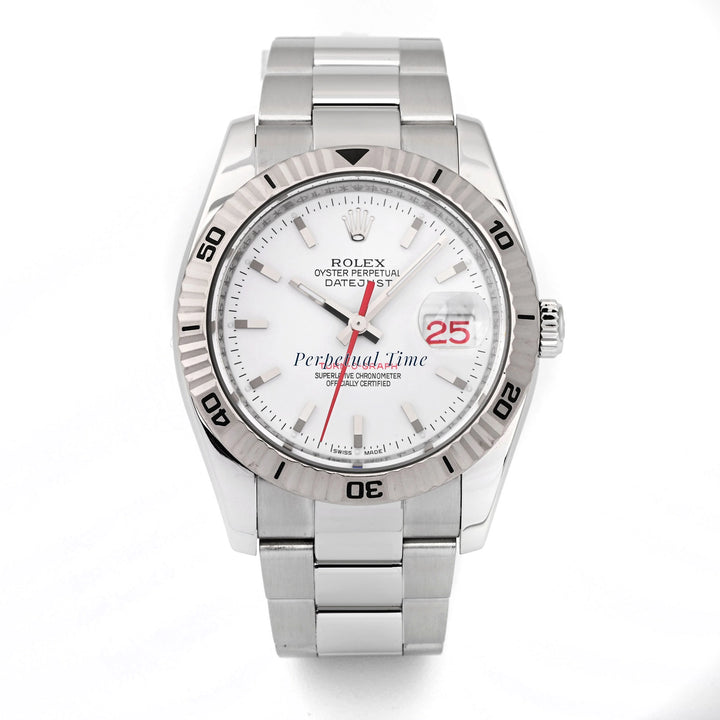 Rolex Datejust 36 White Stick Dial on Oyster 116264 Card 2009