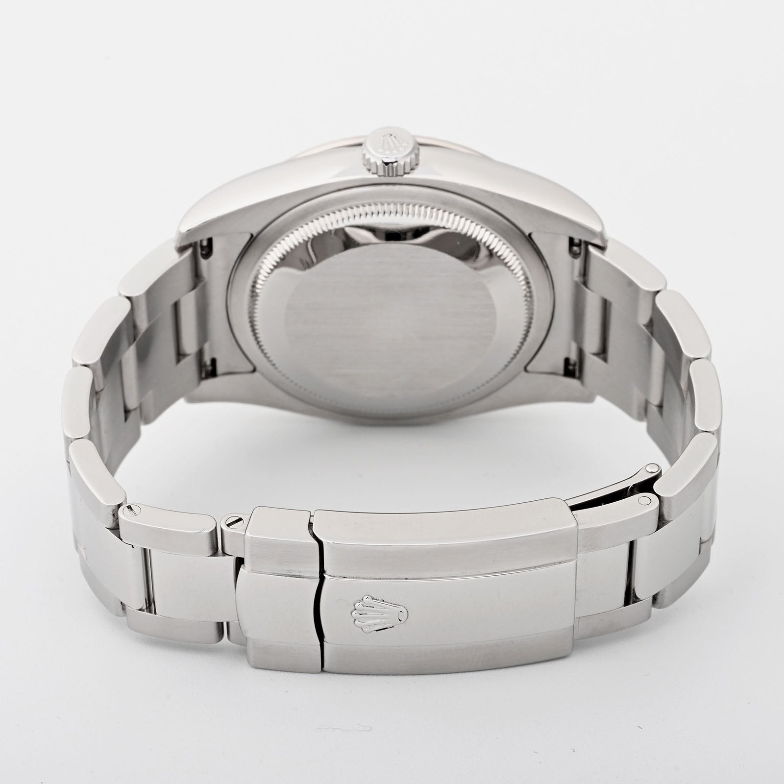 Rolex Datejust 36mm Stainless Steel & White Gold 116264 White Dial | Index hour markers| Fluted Bezel