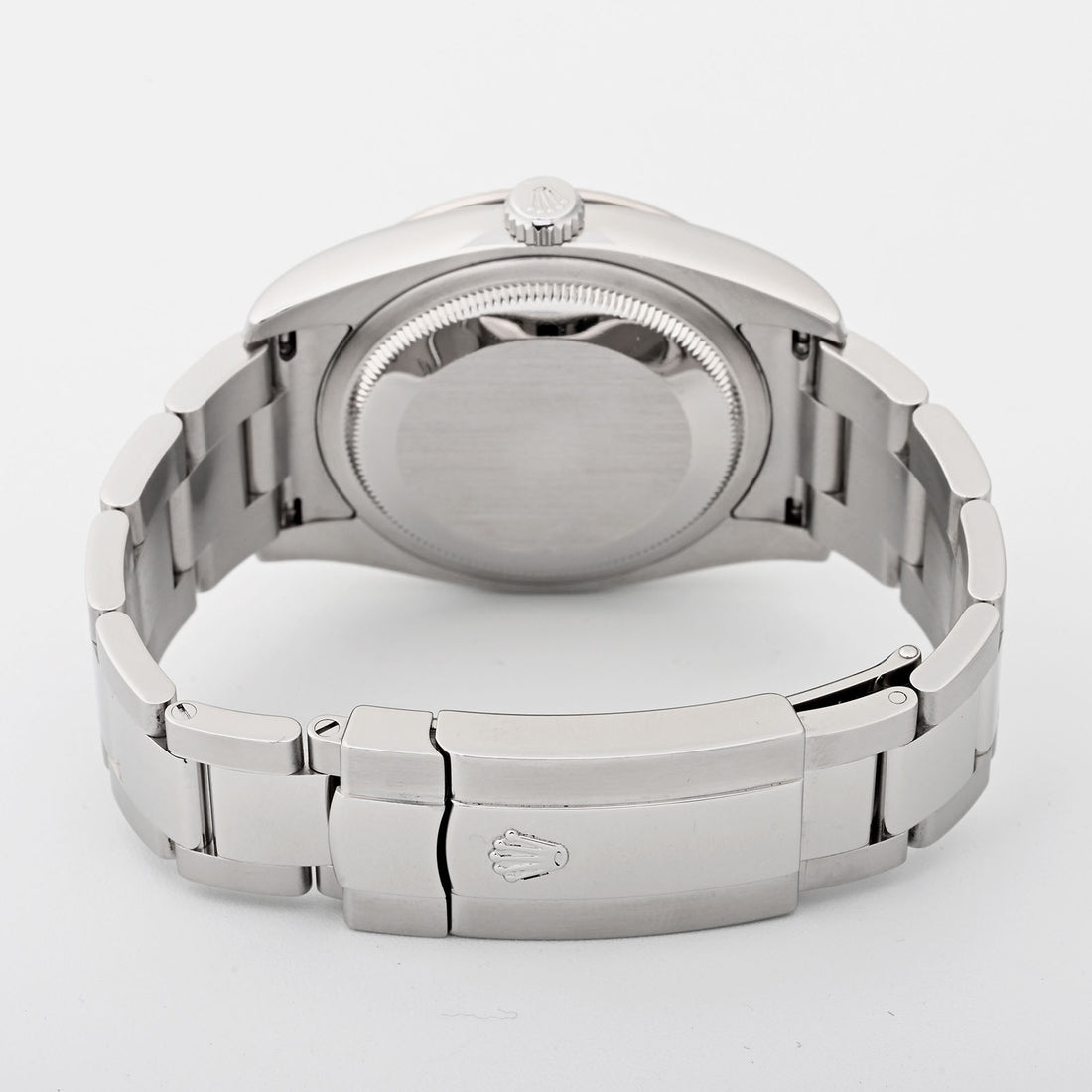 Rolex Datejust 36mm Stainless Steel & White Gold 116264 White Dial | Index hour markers| Fluted Bezel