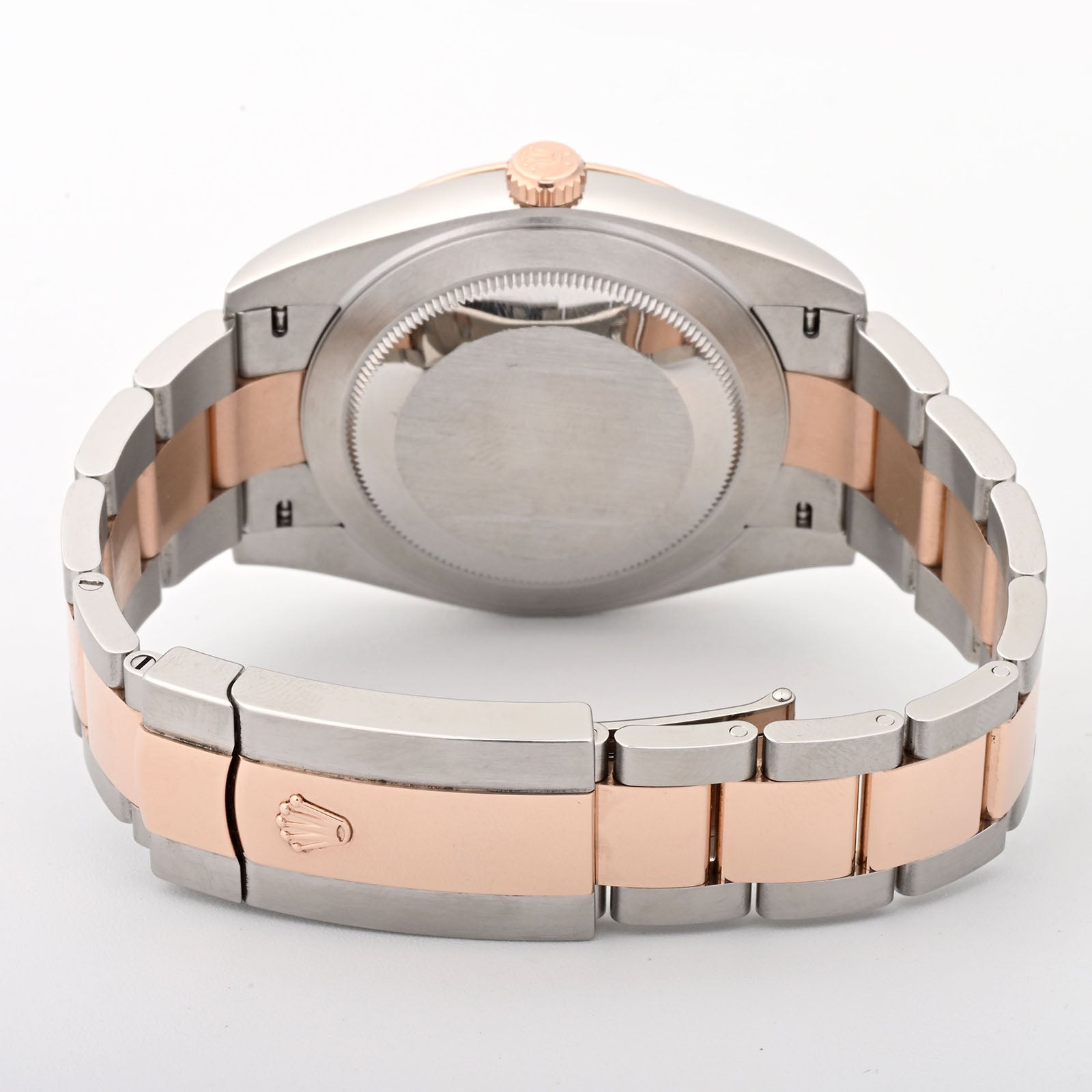 Rolex Datejust  41mm Stainless Steel & Rose Gold 126331 Chocolate Dial | Diamond Hour Markers, Fluted bezel