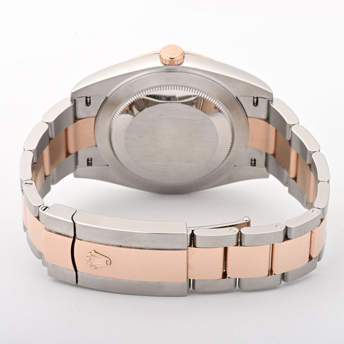 Rolex Datejust  41mm Stainless Steel & Rose Gold 126331 Chocolate Dial | Diamond Hour Markers, Fluted bezel