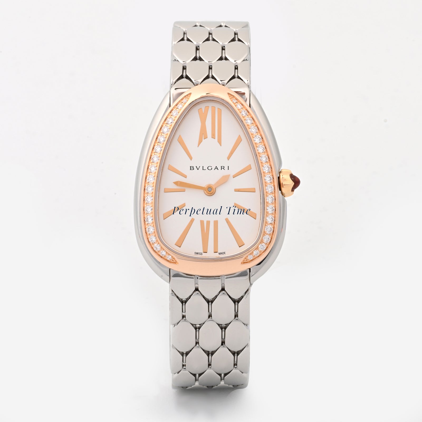 Bvlgari Serpenti Seduttori Silver dial Dial on Bracelet band SP33WSPGD Card