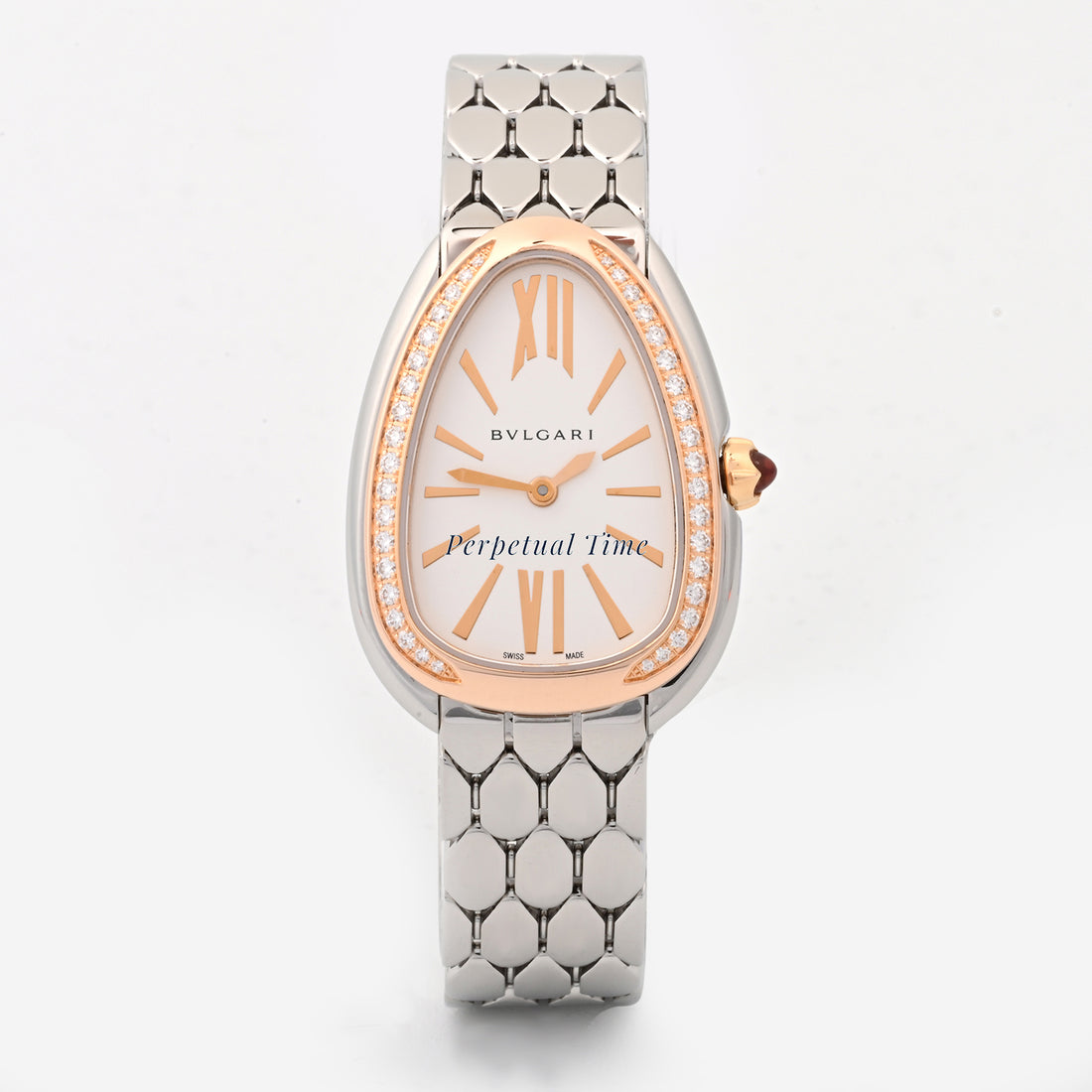 Bvlgari Serpenti Seduttori Silver dial Dial on Bracelet band SP33WSPGD Card
