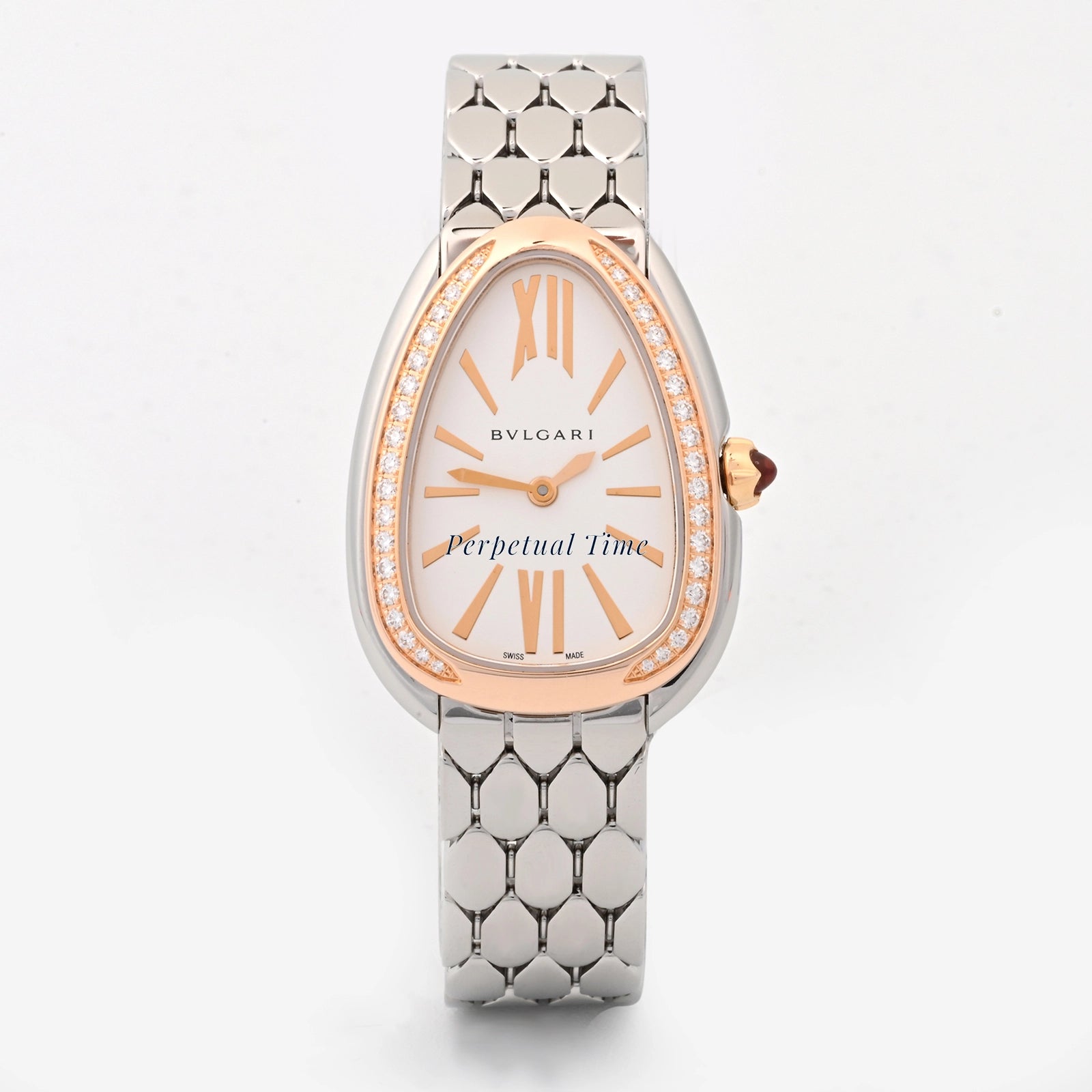 Bvlgari Serpenti Seduttori Silver dial Dial on Bracelet SP33WSPGD Card