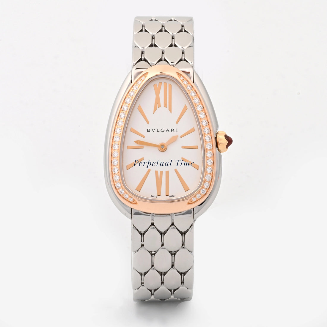 Bvlgari Serpenti Seduttori Silver dial Dial on Bracelet SP33WSPGD Card