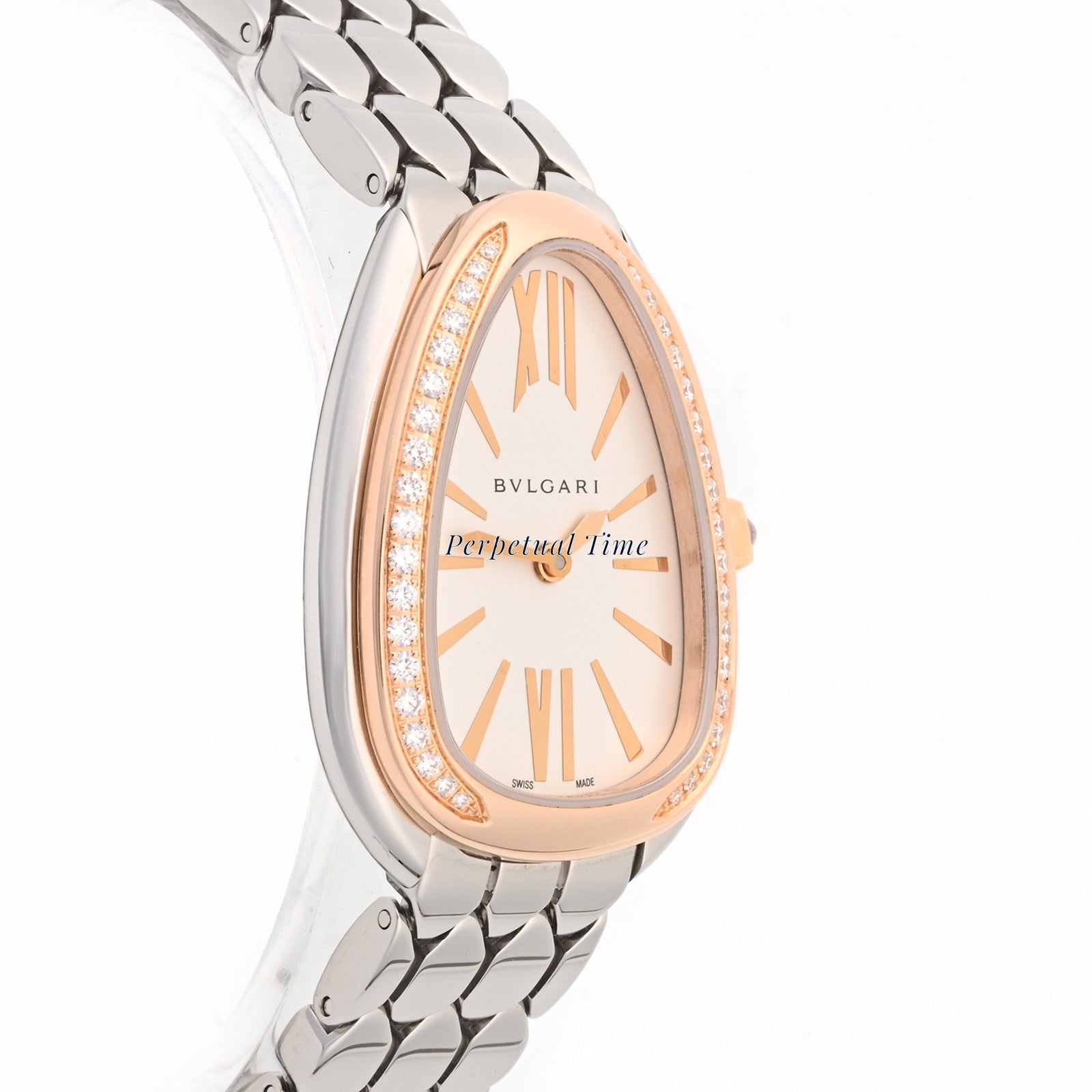 Bvlgari Serpenti Seduttori Silver dial Dial on Bracelet band SP33WSPGD Card