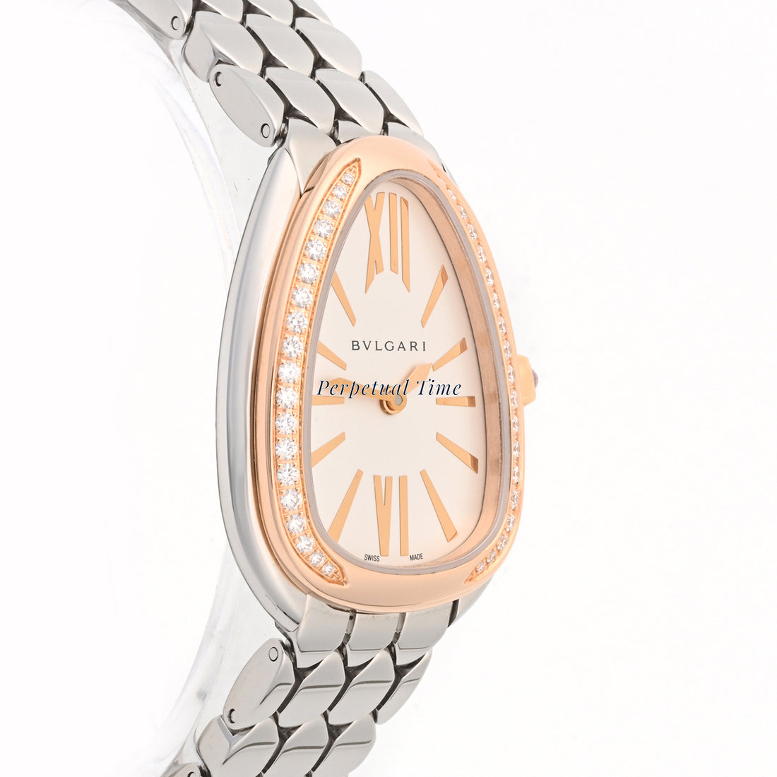 Bvlgari Serpenti Seduttori Silver dial Dial on Bracelet band SP33WSPGD Card