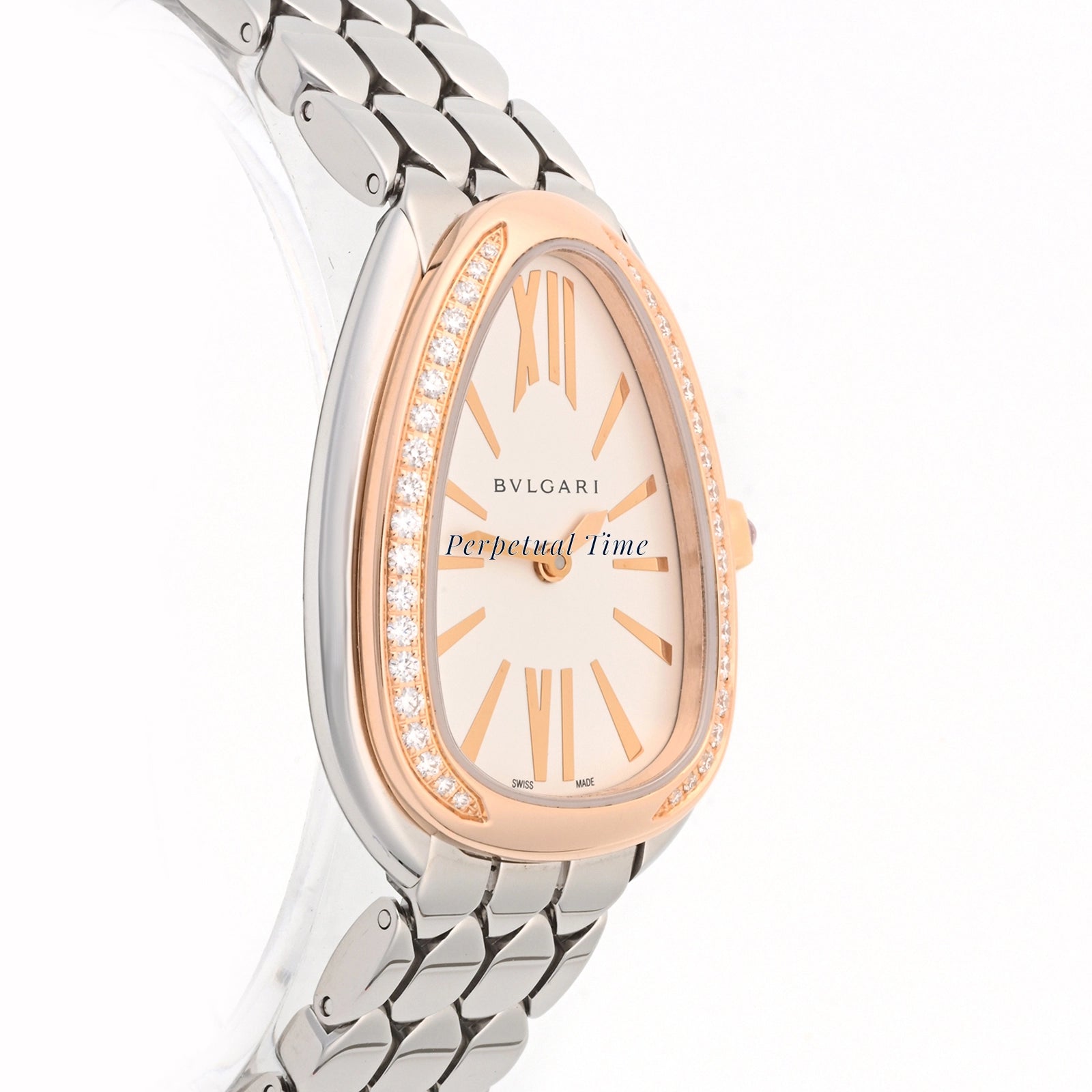 Bvlgari Serpenti Seduttori Silver dial Dial on Bracelet SP33WSPGD Card