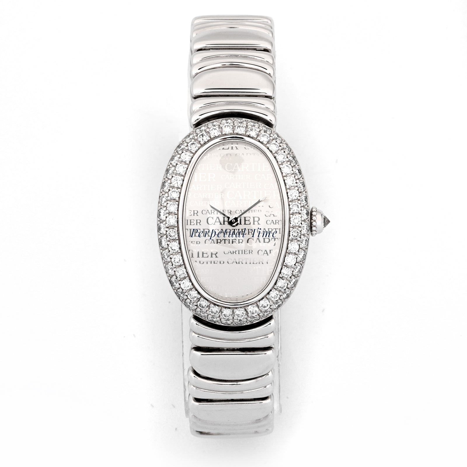 Cartier Baignoire Cartier Dial Dial on White Gold band WB5114L2