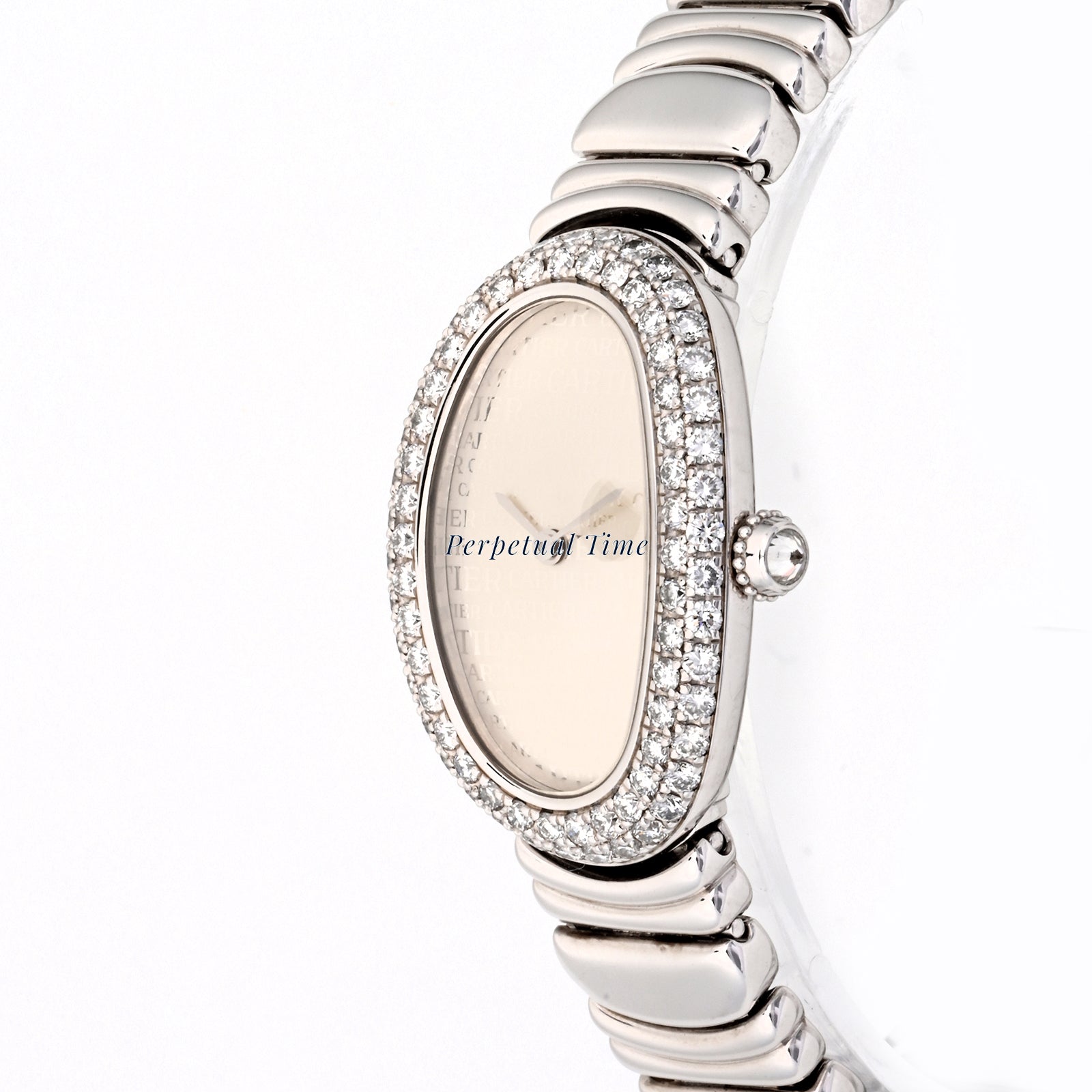 Cartier Baignoire Cartier Dial Dial on White Gold band WB5114L2