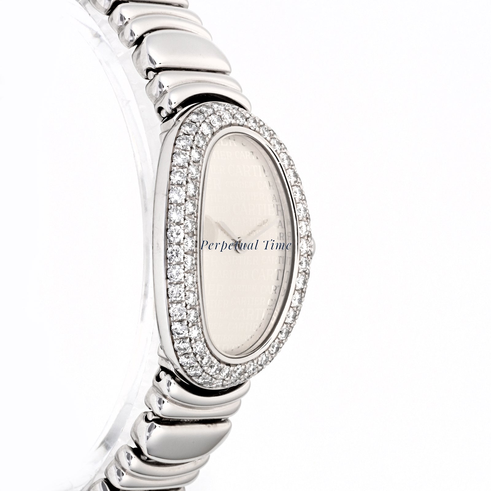 Cartier Baignoire Cartier Dial Dial on White Gold band WB5114L2