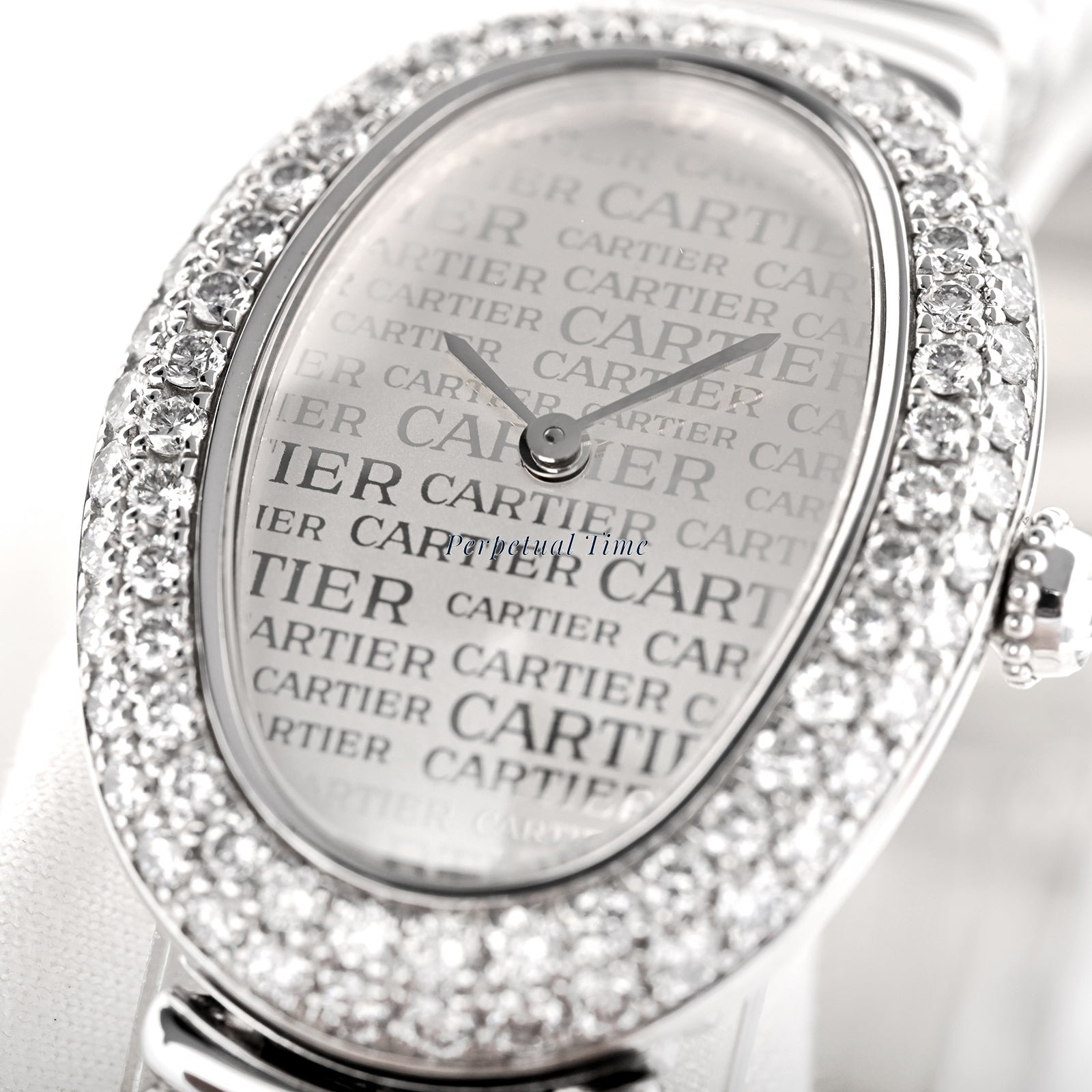 Cartier Baignoire Cartier Dial Dial on White Gold band WB5114L2