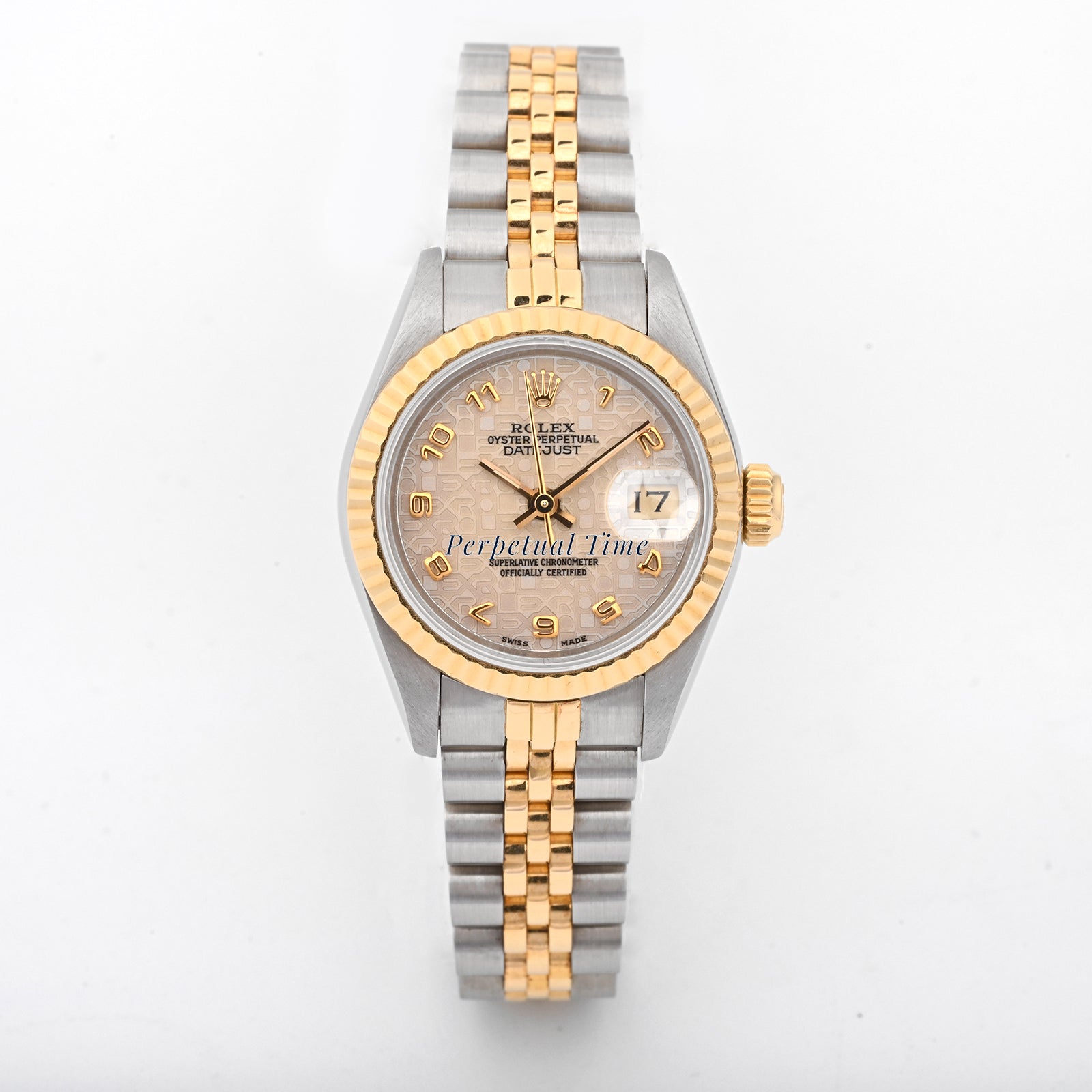 Rolex Datejust Lady arabic dial Dial on Jubilee band 69173 Papers