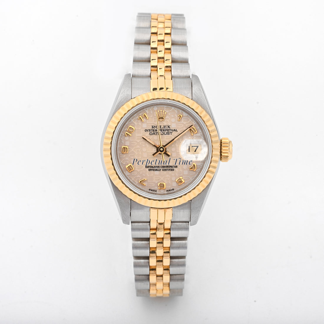 Rolex Datejust Lady arabic dial Dial on Jubilee band 69173 Papers