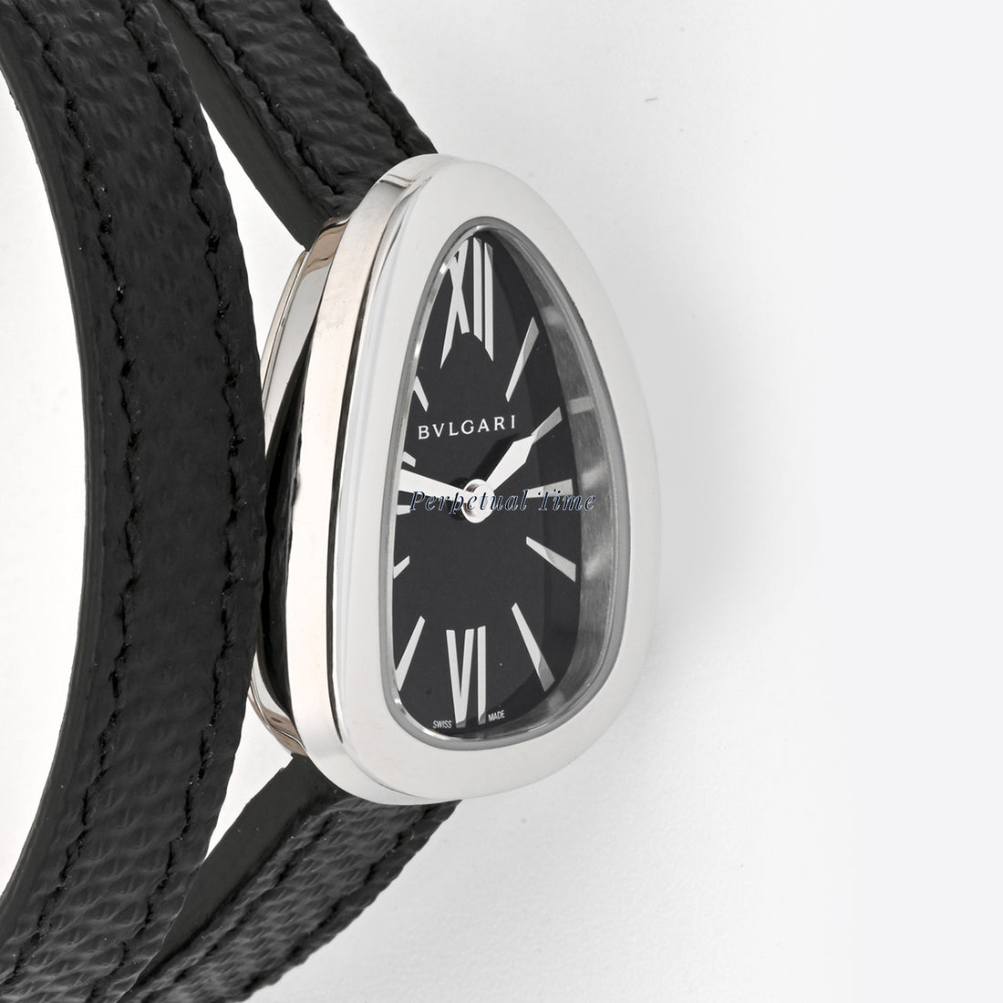 Bvlgari Serpenti Black Dial on Leather band SPS27BSl Card 2020