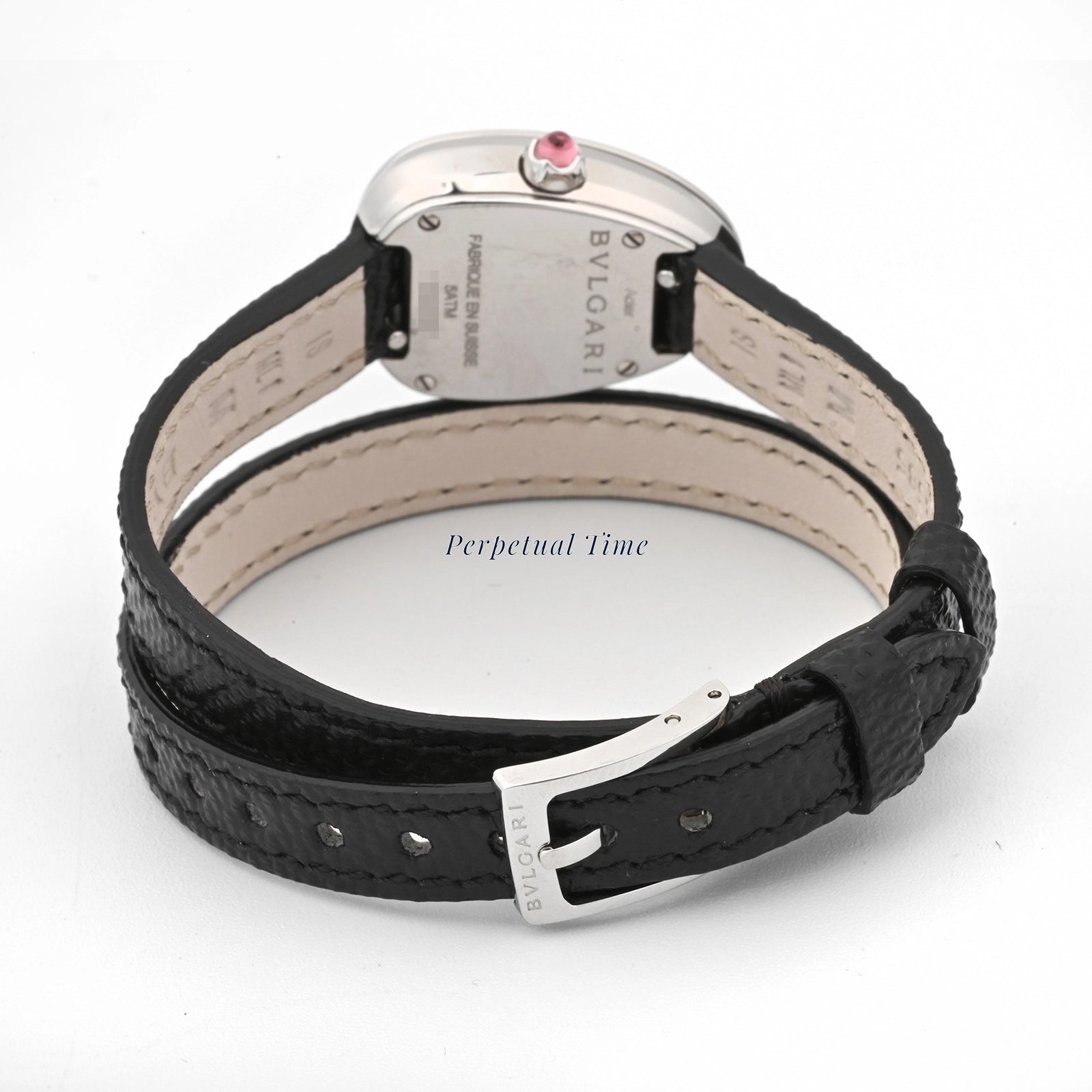 Bvlgari Serpenti Black Dial on Leather SPS27BSl Card 2020